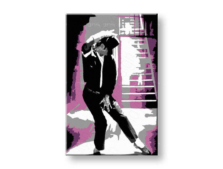 Tablou pictat manual POP Art Michael Jackson 1-piese