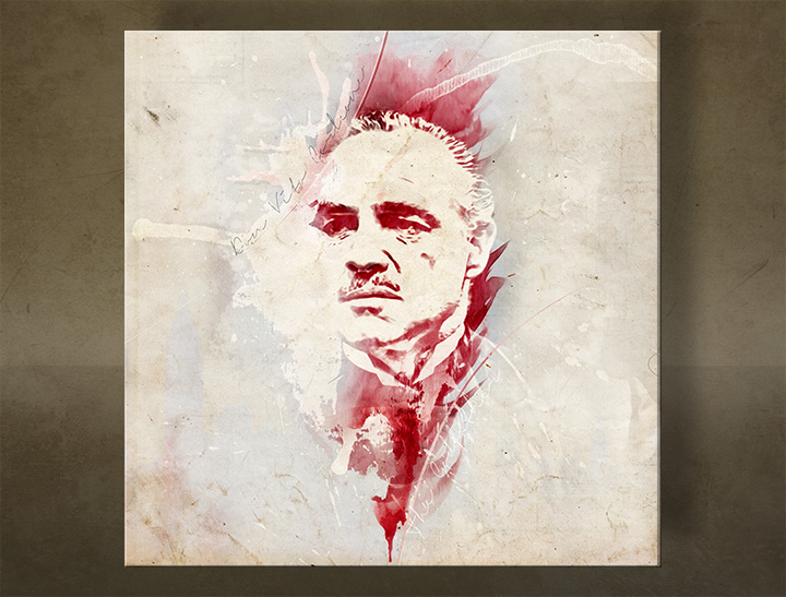 Tablouri canvas Godfather Marlon Brando - AQUArt / Tom Loris 006AA1