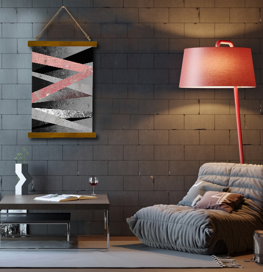 Wall Hanging Canvas Restricted Elegance - Dan Johannson XMPDJ029 -  20x30 cm – cadru maro