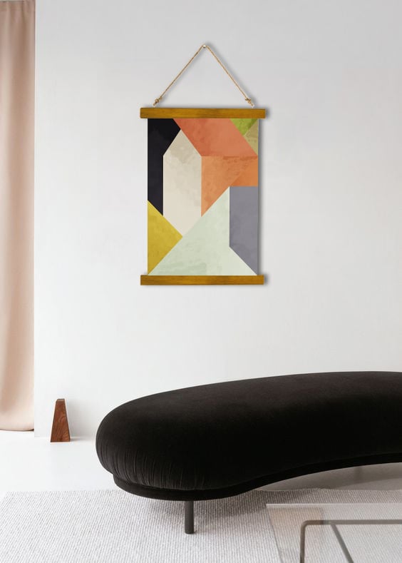 Wall Hanging Canvas Ode to Trapped Device - Dan Johannson XMPDJ079 -  20x30 cm – cadru maro