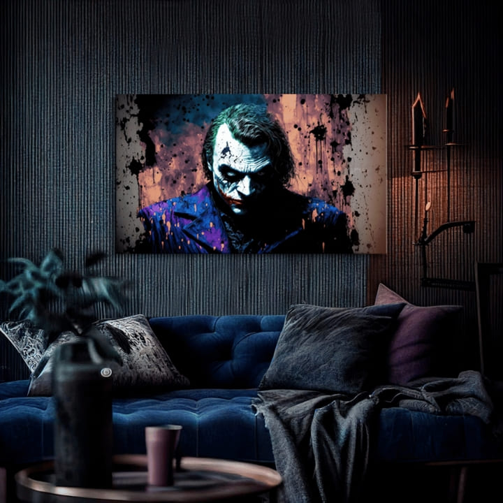 Design decorare pe panza Joker's joc fatidic de joc