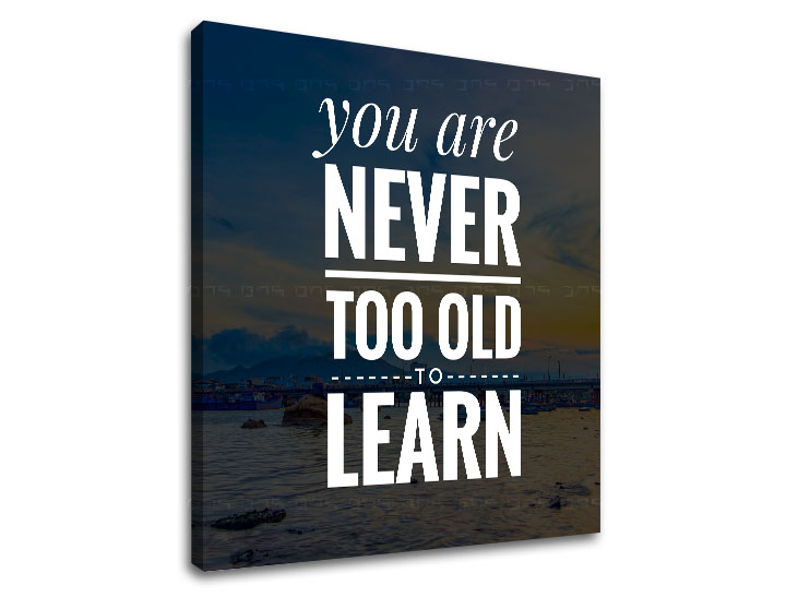 Tablou canvas motivațional You are never too old