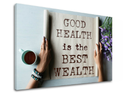 Tablou canvas motivațional Good health