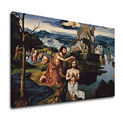 Tablouri canvas Joachim Patinir - The Baptism of Christ