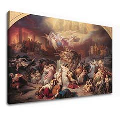 Tablouri canvas Wilhelm von Kaulbach - The Destruction of Jerusalem by Titus