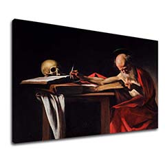 Tablouri canvas Michelangelo Caravaggio - Saint Jerome Writing