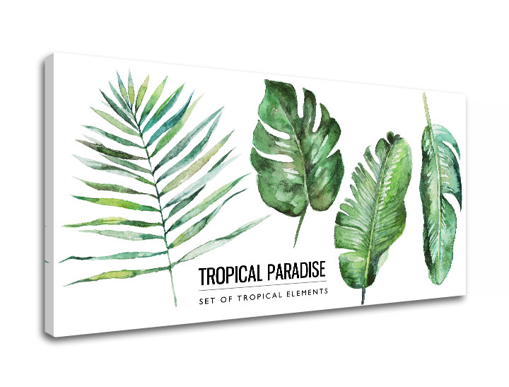 Tablouri canvas cu text Tropical paradise