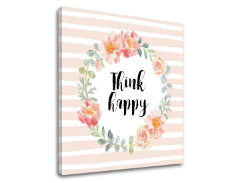 Tablouri canvas cu text Think happy