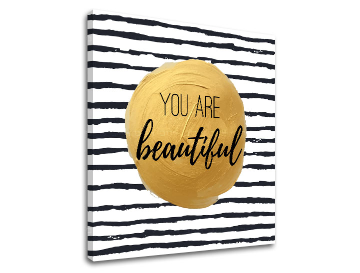 Tablouri canvas cu text You are beautiful