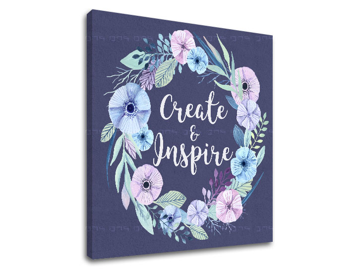 Tablouri canvas cu text Create and Inspire