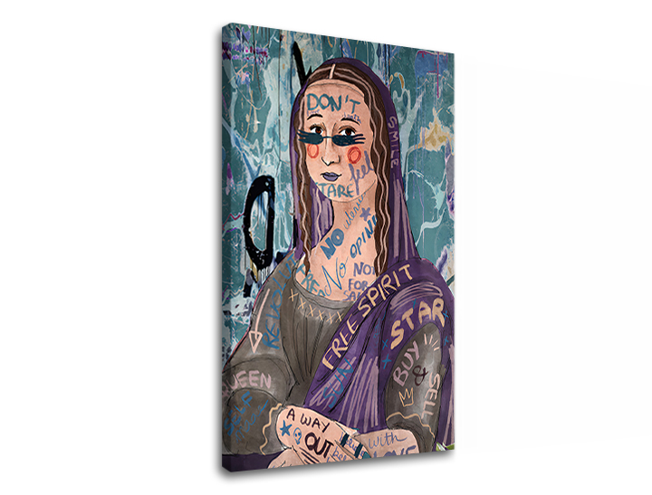 Tablouri canvas MONA LISA ABSTRACT 001