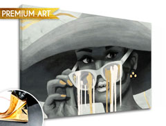 Tablouri canvas PREMIUM ART - Femeia cu pălărie