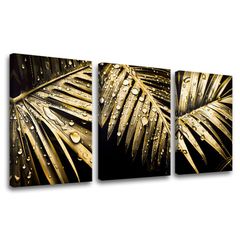 Golden touch pe panza Secretul naturii 120x60 cm