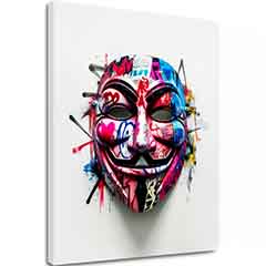 Imagine ANONYMOUS MASK | Pânză italiană