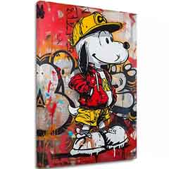 Imagine COOL SNOOPY pe panza | Structură pictată