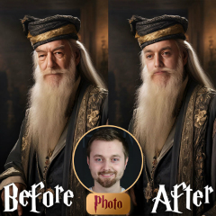 Imagine din fotografie Albus Dumbledor - Înțelepciunea de la Hogwarts