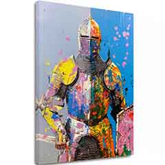 Imagine GRAFFITI KNIGHT | Pânză italiană