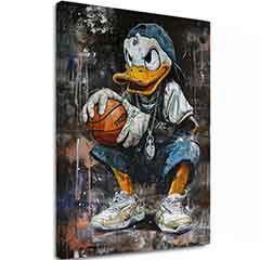 Imagine LEBRON DUCK pe panza | Structură pictată