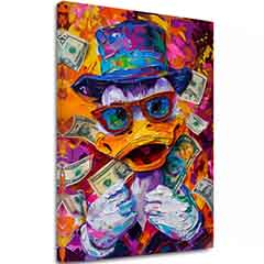 Imagine MONEY DUCK | Pânză italiană