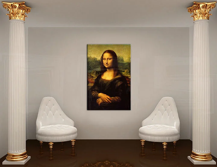 Imagine pe pânză MONA LISA – LEONARDO DA VINCI Discount 60 % 100x60 cm