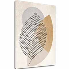 Imaginea pe panza Gentle Leaf - decor minimalist