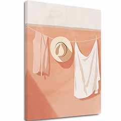 Imaginea pe panza Lin alb - Design minimalist