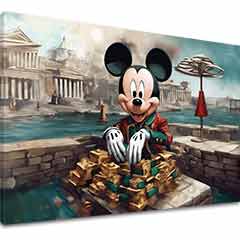 Imaginea pe pânză - Mickey Mouse bogat | dimensiuni diferite