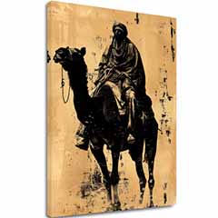 Imaginea pe panza Rider on Horse - Vintage Decoration