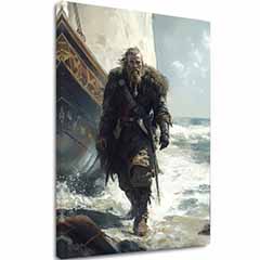Imaginea pe panza Viking on the Coast - Motivul istoric