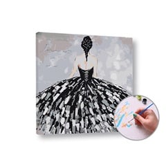 Paint by Numbers - Femeia în rochie neagră