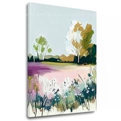 Peisaj pe pânză În floare de primăvară | 40x50 cm