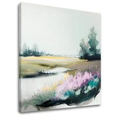 Peisaj pe panza Loc neobișnuit într-o pajiște | 50x50 cm