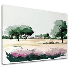 Peisaj pe panza Lumea de culori fabuloase | 40x50 cm