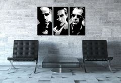 Pictat manual POP ART pictură GODFATHER 120x80 cm