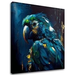 Pictură decorativă pe pânză - PREMIUM ART - Rainbow Feathers in Flight