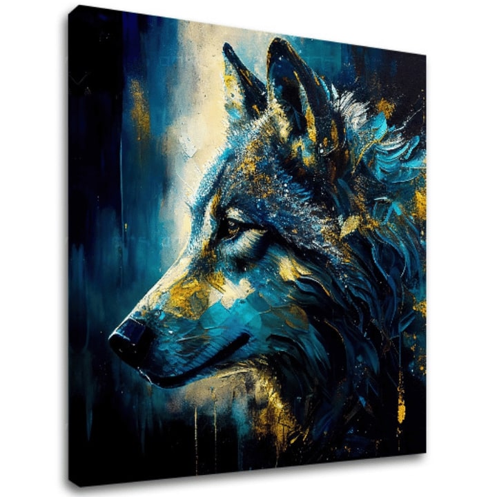 Pictură decorativă pe pânză - PREMIUM ART - Wilderness in Wolf Eyes
