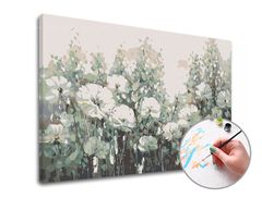 Pictură după numere LUCKY FLOWERS | dificultate medie