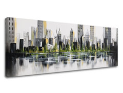 Pictură pe pânză CITY 130x55 cm