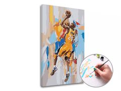 Pictura prin numere KOBE BRYANT 24 | dificultate scăzută