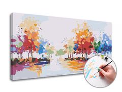 Pictura prin numere O plimbare prin parcul magic | dificultate scăzută