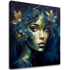 Picturi moderne pe pânză - Feminine Grace in Motion | 100x100 cm
