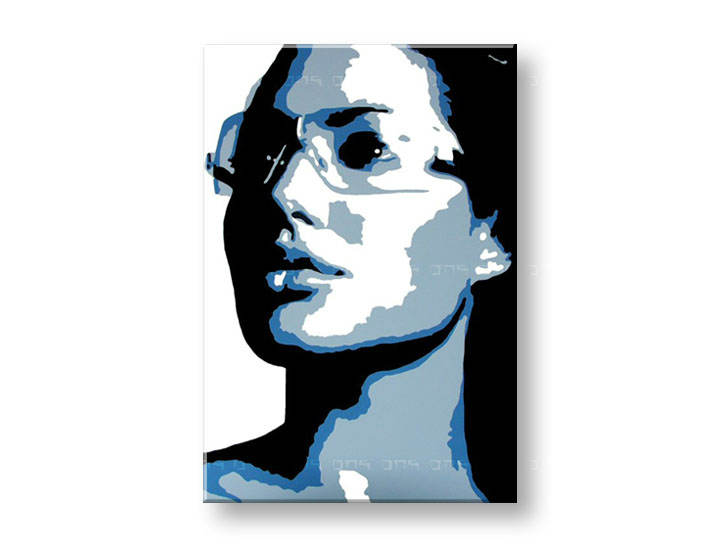 Tablou pictat manual POP Art ÎNGERIna Jolie 1-piese