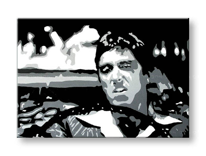 Tablou pictat manual POP Art AL PACINO 1-piese 