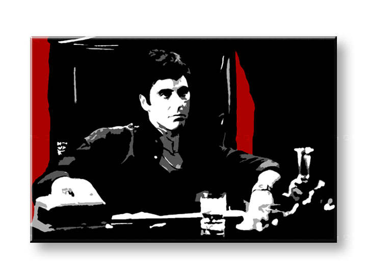 Tablou pictat manual POP Art AL PACINO 1-piese 