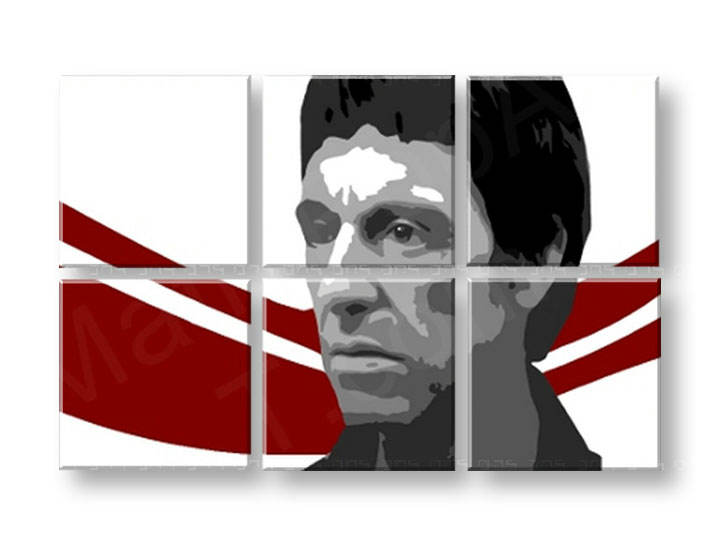 Tablou pictat manual POP Art AL PACINO 6-piese 