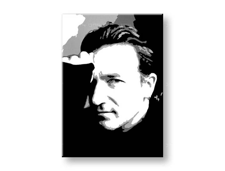 Tablou pictat manual POP Art Bono-U2 1-piese