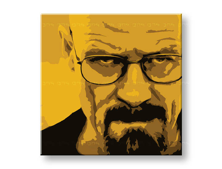 Tablou pictat manual POP Art Breaking Bad 4-piese 