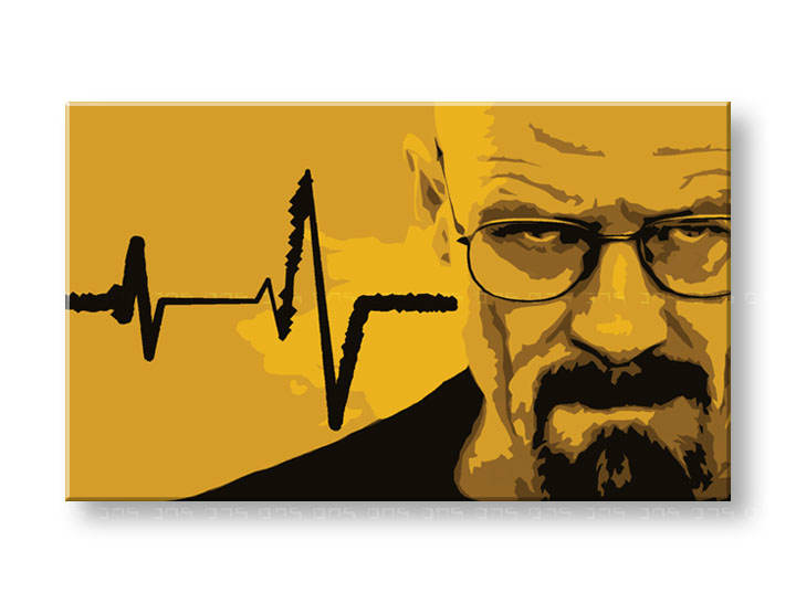 Tablou pictat manual POP Art BREAKING BAD 1-piese