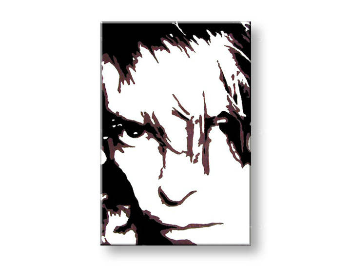 Tablou pictat manual POP Art David Bowie 1-piese