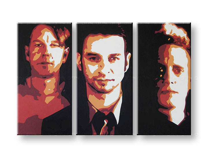 Tablou pictat manual POP Art Depeche Mode 3-piese 